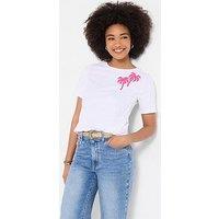 Joe Browns Summer Days Embroidered Palm Tree T-Shirt - White