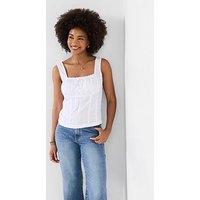 Joe Browns Linen Blend Summer Top - White