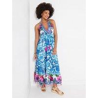 Joe Browns Arabella Sequin And Embroidered Maxi Dress - Blue