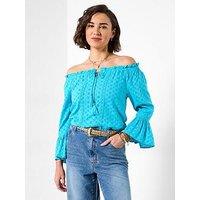 Joe Browns Perfect Holiday Broderie Top - Blue