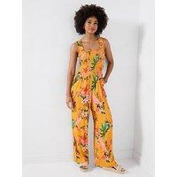 Joe Browns Birds Of Paradise Jumpsuit - Orange