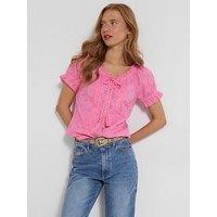 Joe Browns Beautiful Broderie Top - Pink