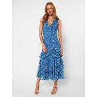 Joe Browns Marcella Frill Dress - Blue