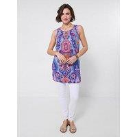 Joe Browns Statement Reversible Tunic Top - Blue