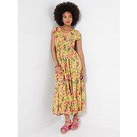Joe Browns Camilla Printed Maxi Dress - Yellow