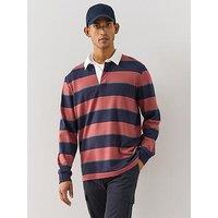 The Very Collection Pure Cotton Striped Rugby Polo Top