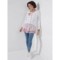 Joe Browns All In The Details Tunic Top - White