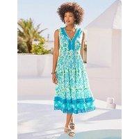 Joe Browns Clear Waters Tassel Trim Dress - Blue