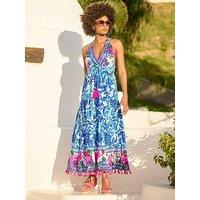 Joe Browns Arabella Sequin And Embroidered Maxi Dress - Blue