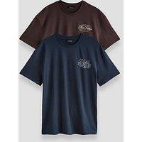 The Very Collection 2 Pack Graphic Pure Cotton Short Sleeve T-Shirts