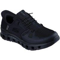 Skechers Wide Fit Glide Step Pro Slip-In Mesh Bungee Trainers - Black