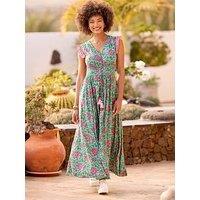 Joe Browns Summer Days Printed Maxi Dress - Green