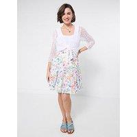Joe Browns Spring Dream Lace-Up Side Skirt - White