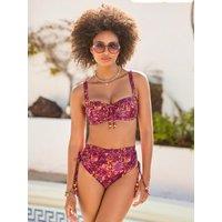 Joe Browns Spiced Blooms Bikini Top - Pink