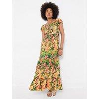 Joe Browns Sunset Beach Printed Maxi Dress - Orange