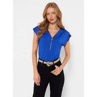 Joe Browns Summer Blues Zip Front Top - Blue