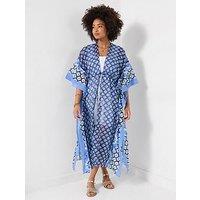 Joe Browns Beautiful In Blue Patterned Cover Up
