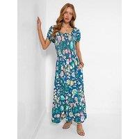 Joe Browns Summer Garden Jersey Maxi Dress - Blue