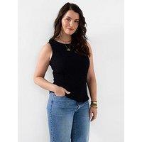 Joe Browns Sasha Textured Sleeveless Top - Black