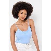 Joe Browns Summer Dreams Lace Trim Cami Top - Blue