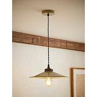 Valuelights Hampstead Green Rolled Edge Tapered Pendant Ceiling Light