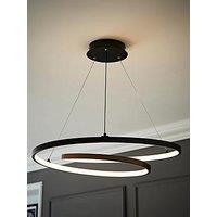 Valuelights Infinity Black Loop Integrated Led Ceiling Light