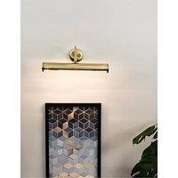 Valuelights Gemini Pair Of Antique Brass Twin Picture Wall Lights