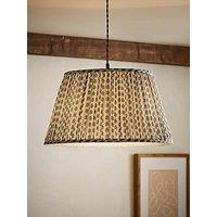 Valuelights Grange Large Blue Floral Pleated Lamp Shade