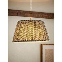 Valuelights Grange Large Green Floral Pleated Lamp Shade