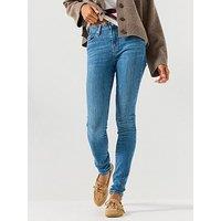 Tommy Hilfiger Women'S Mid Rise Skinny Jeans With Five Pocket Styling - Blue