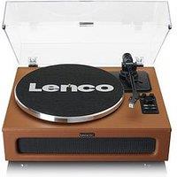 Lenco Ls-430Bn Turntable With Built-In Speakers - Brown