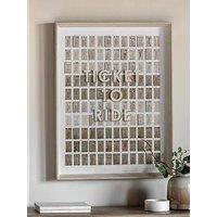 Gallery Ticket To Ride Framed Art 640X60X840Mm