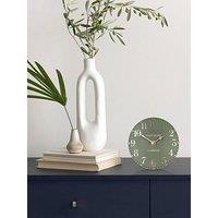 Gallery Arabic Mantel Clock Lichen Green 6In