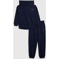 River Island Boys Rr Hoodie And Joggers Set - Navy