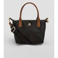 Tommy Hilfiger Women'S Mini Tote Bag With Detachable Shoulder Strap - Black