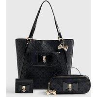 River Island Girls Faux Leather Backpack Bundle - Black