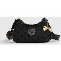 River Island Girls Monogram Heart Bowler Bag - Cream