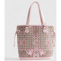 River Island Girls Monogram Horse Print Shopper Bag - Brown