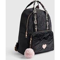 River Island Girls Ri Quilted Backpack - Black