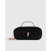 River Island Girls Padlock Bow Pencil Case - Black