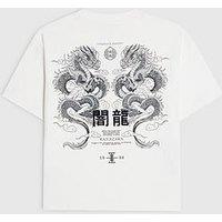 River Island Boys Kanazawa Dragon T-Shirt - White