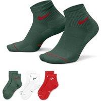 Nike Unisex Everyday Elevated 3 Pack Ankle Socks - Assorted