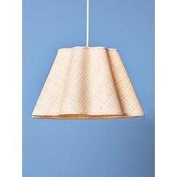 The Very Collection Natural Scallop Easy-Fit Light Shade