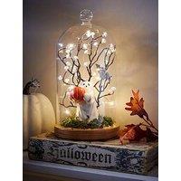 The Very Collection Lit & Halloween Cloche Decoration With Ghost Scene