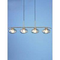The Very Collection Champagne Glass 4 Light Adjustable Diner Light