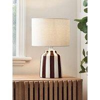 The Very Collection Striped Ceramic Table Lamp