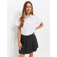 New Look 915 Girls Tennis Pleat School Skort - Grey