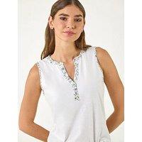Roman Contrast Trim Vest Top