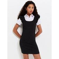 New Look 915 Girls Frill Sleeve School Dress - Black