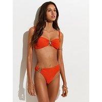 New Look Sun Trim Crinkle Hl Hipster - Orange